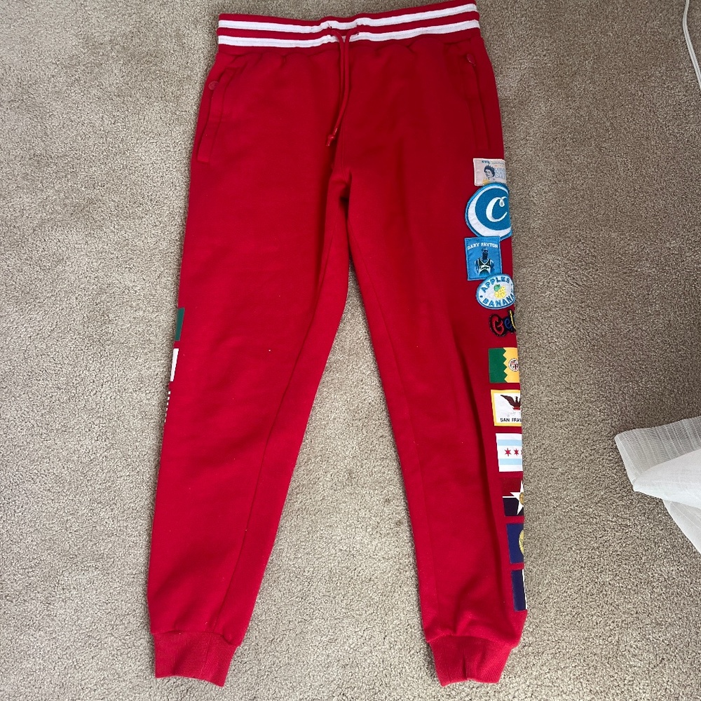 Cookies red patch sweatpants